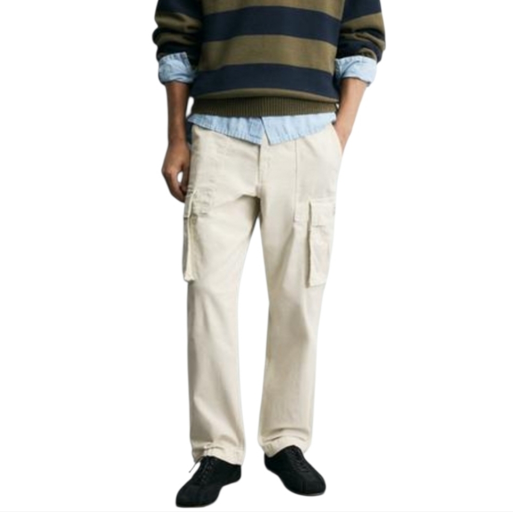 Men's Zara Cargo Khaki Creator Pants Sz 32